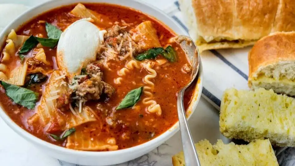 spicy lasagna soup