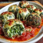 Savory Spinach Garlic Meatballs